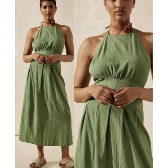 Free People Made For Me Midi Size M Boho Chic Coachella Festival Halter Neck - Picture 1 of 6